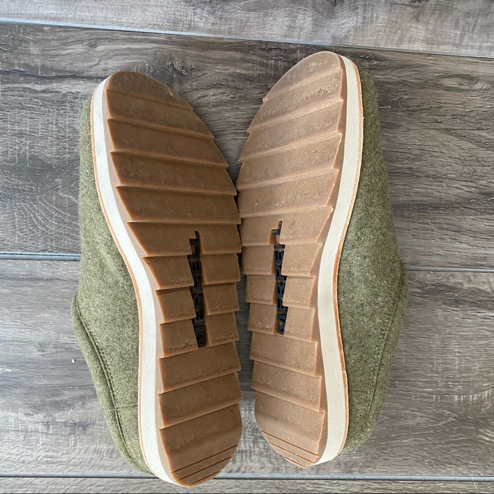 Merrell Mens Juno Clog Wool Size 9 Olive Color - Picture 4 of 9